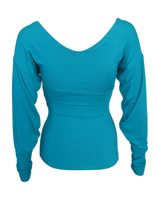 gibbon top / teal