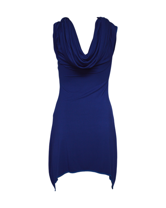 gladiatrix mini dress / blueberry