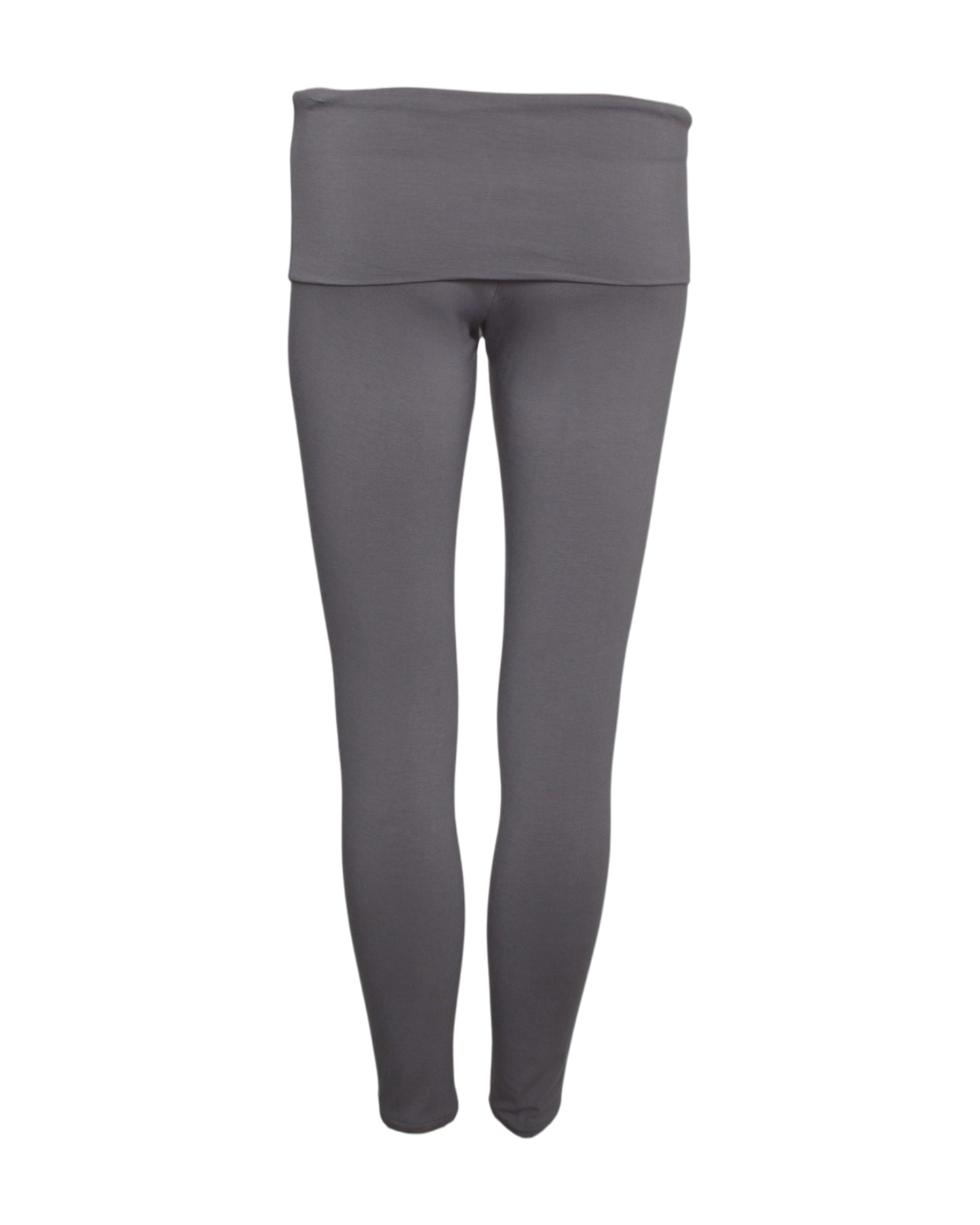 foldover leggings / charcoal grey