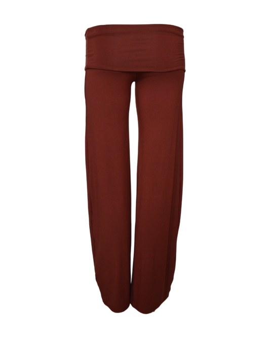 yoga pants / copper red