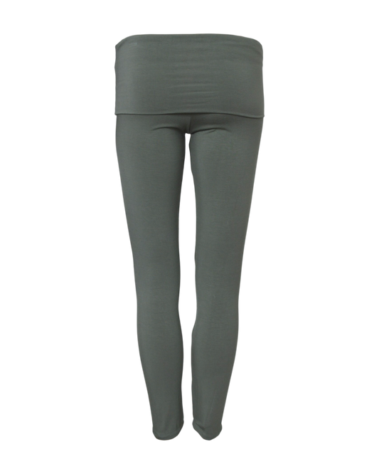 foldover leggings / sage green