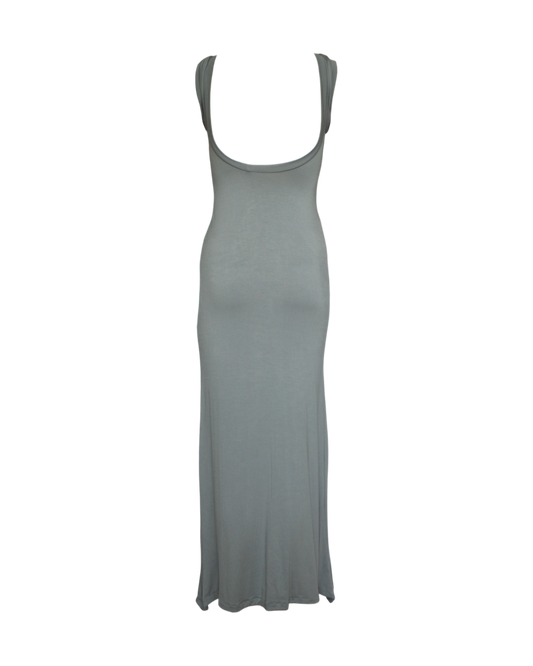 Rückenfreies Maxikleid „Flora“ in Schwarz