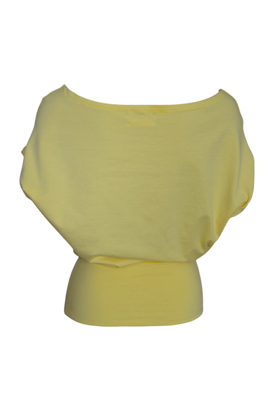 slouchy top / yellow