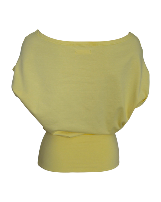 slouchy top / yellow
