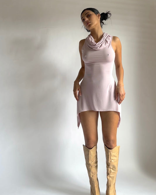 Gladiatrix-Minikleid in Altrosa