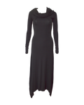 gladiatrix longsleeve maxi dress / black