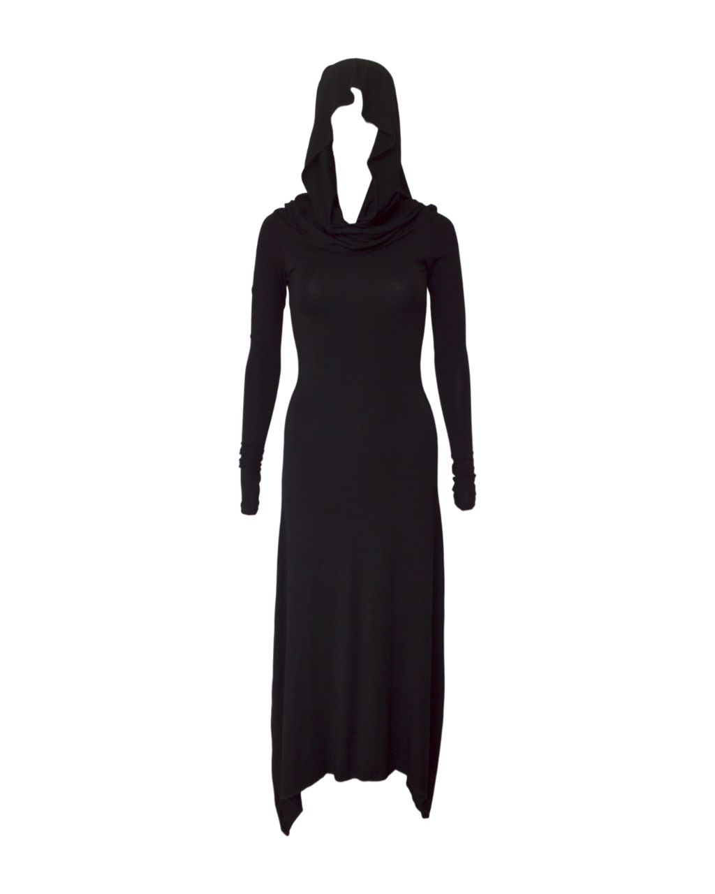gladiatrix longsleeve maxi dress / black