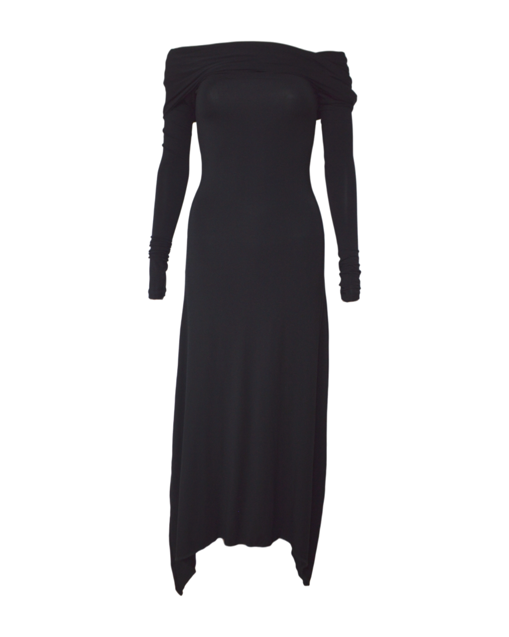 gladiatrix longsleeve maxi dress / black