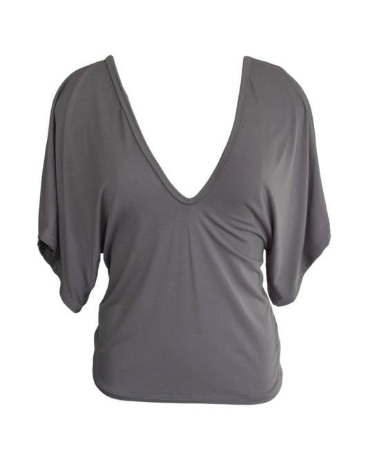 fang tee - charcoal grey
