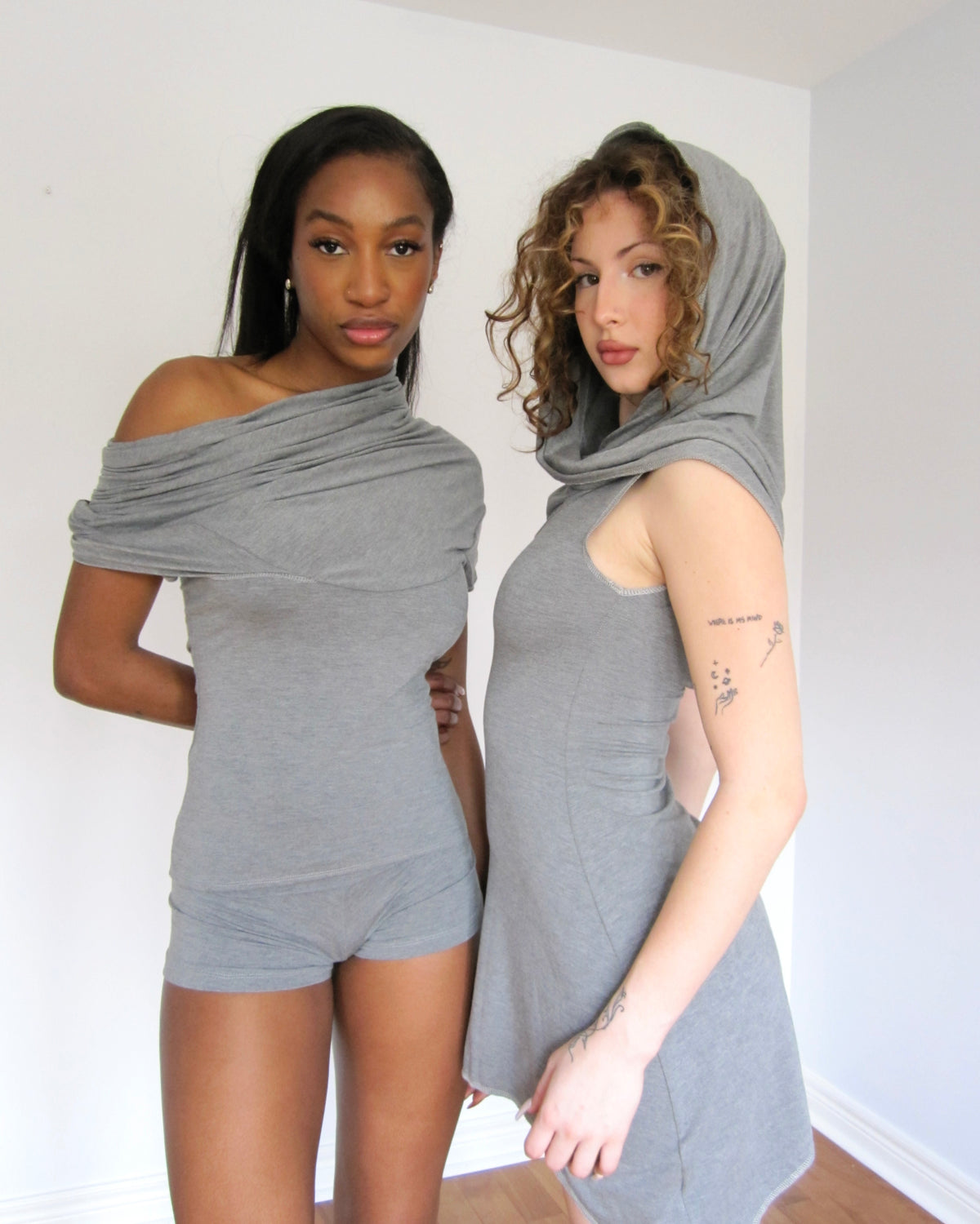 gladiatrix top / heather grey