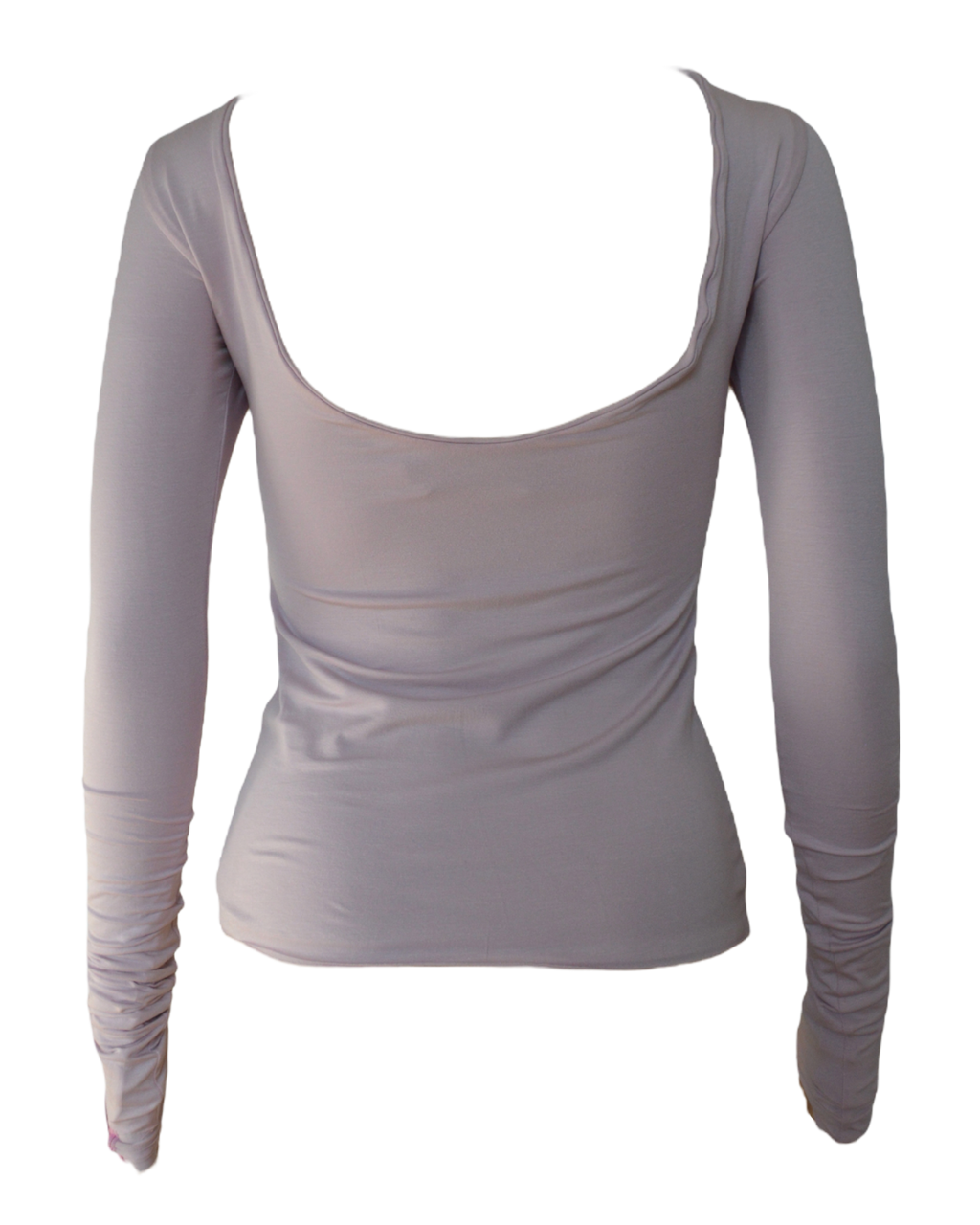 Rückenfreies doppellagiges Longsleeve