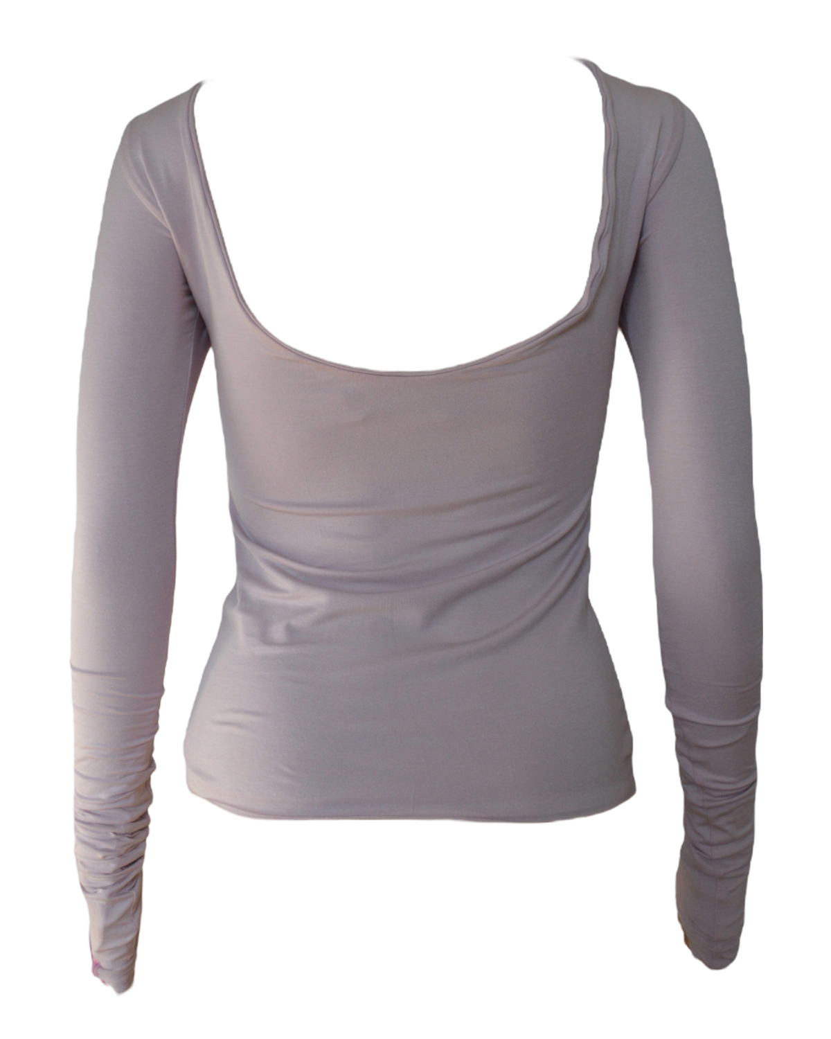 Rückenfreies doppellagiges Longsleeve