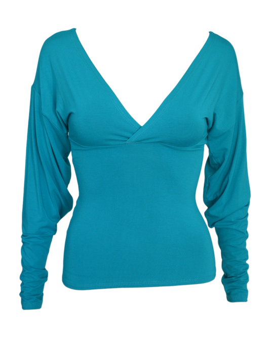 gibbon top / teal