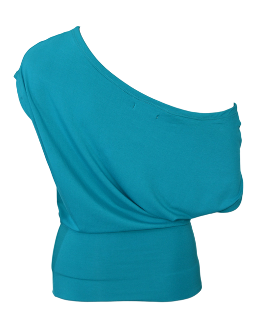 slouchy top / teal