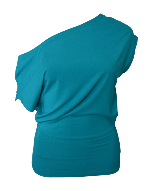 slouchy top / teal