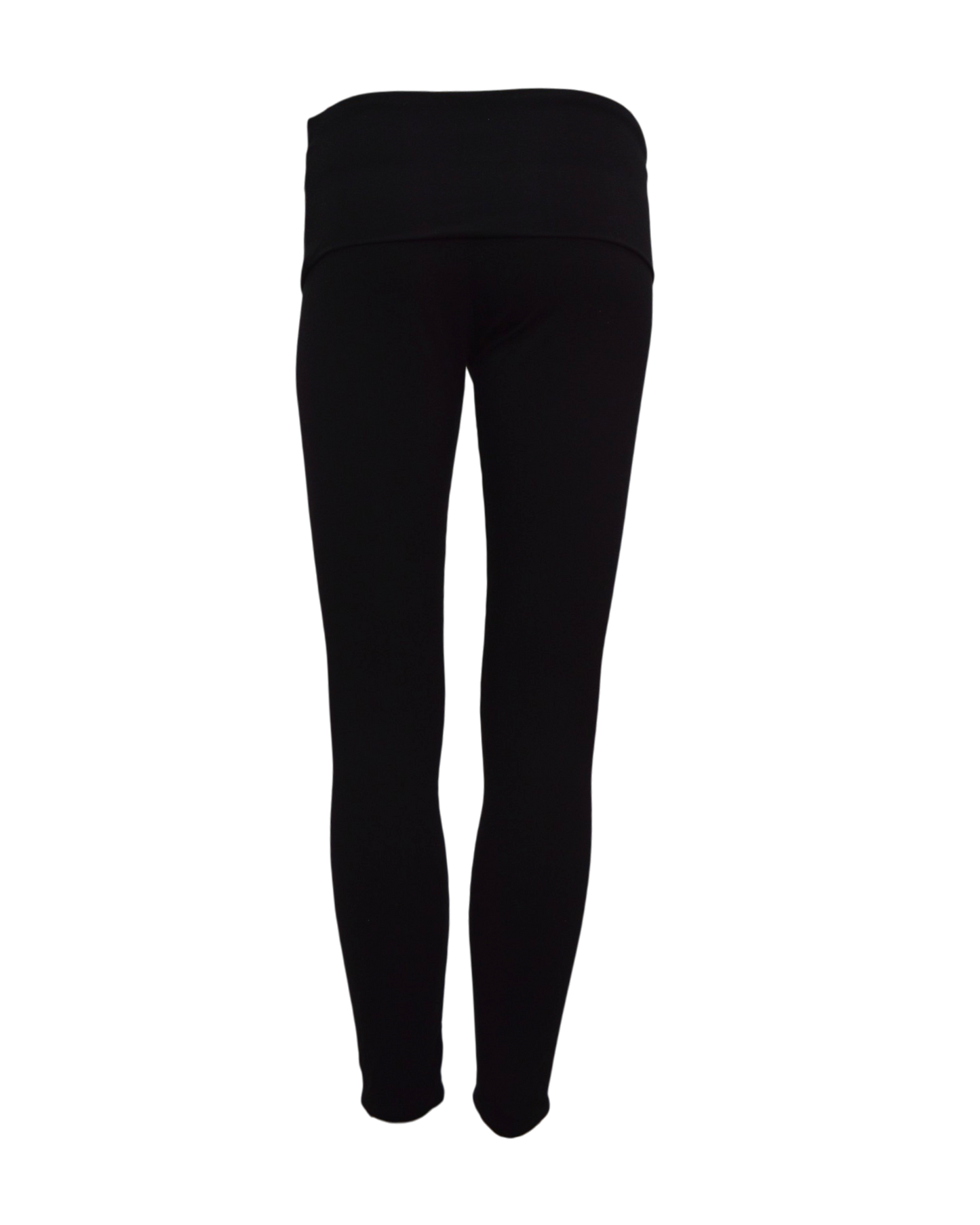 foldover leggings / black