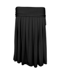 dance pleated midi skirt / black