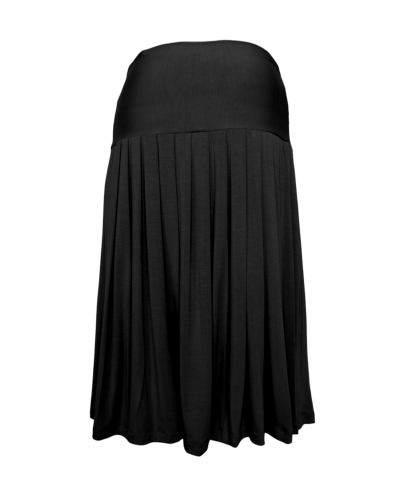 dance pleated midi skirt / black