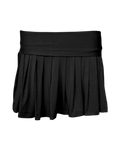 dance pleated mini skirt / black