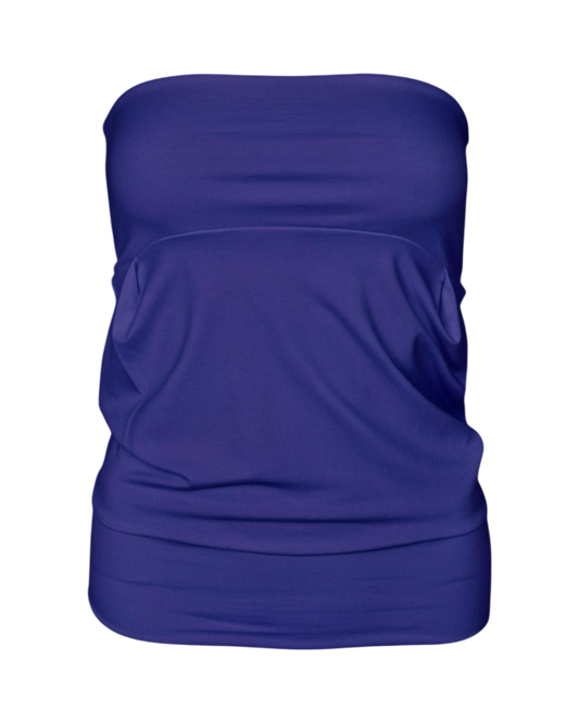 bubble tube top / blueberry