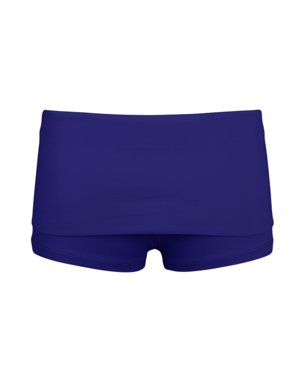 foldover mini shorts / blueberry