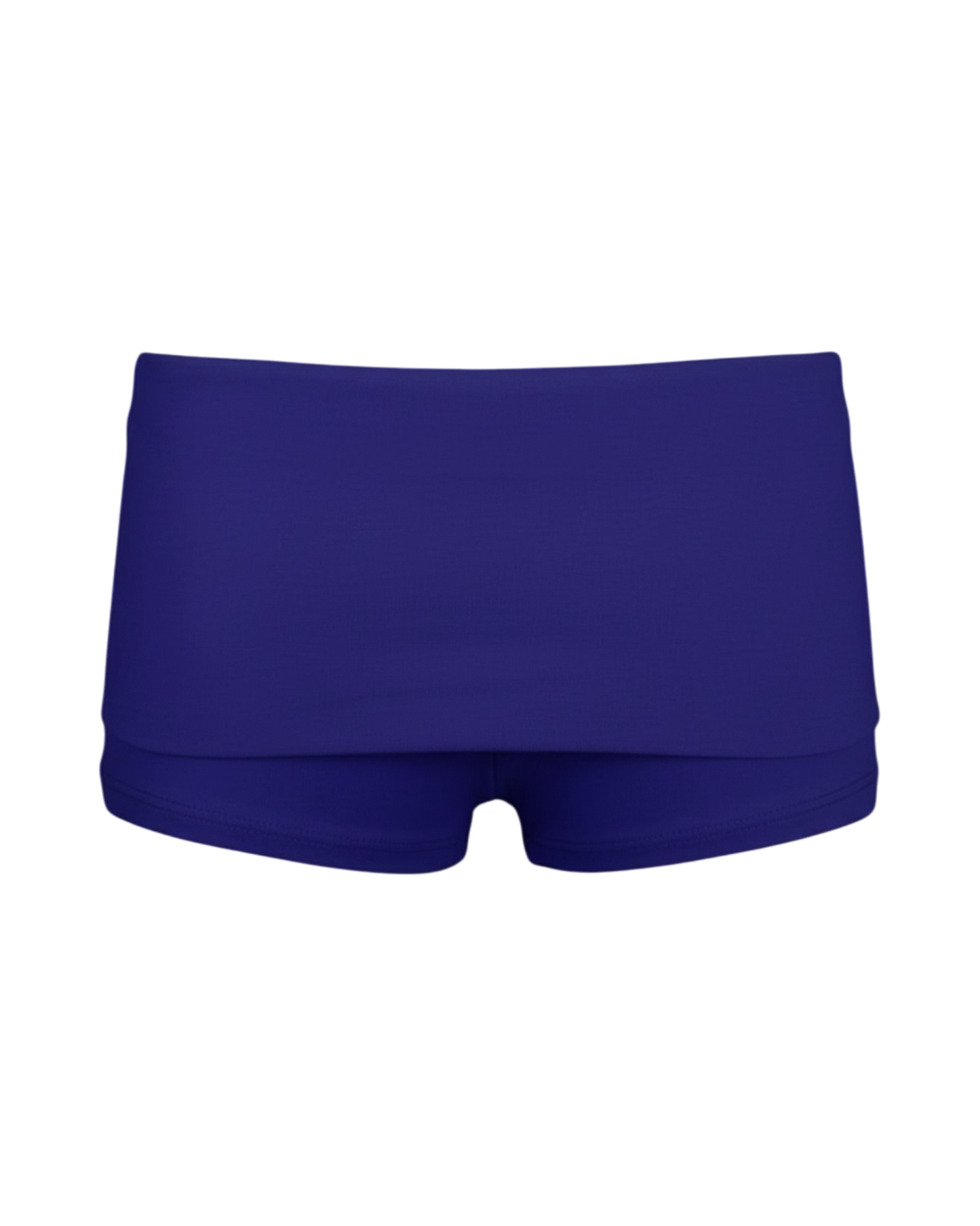 foldover mini shorts / blueberry