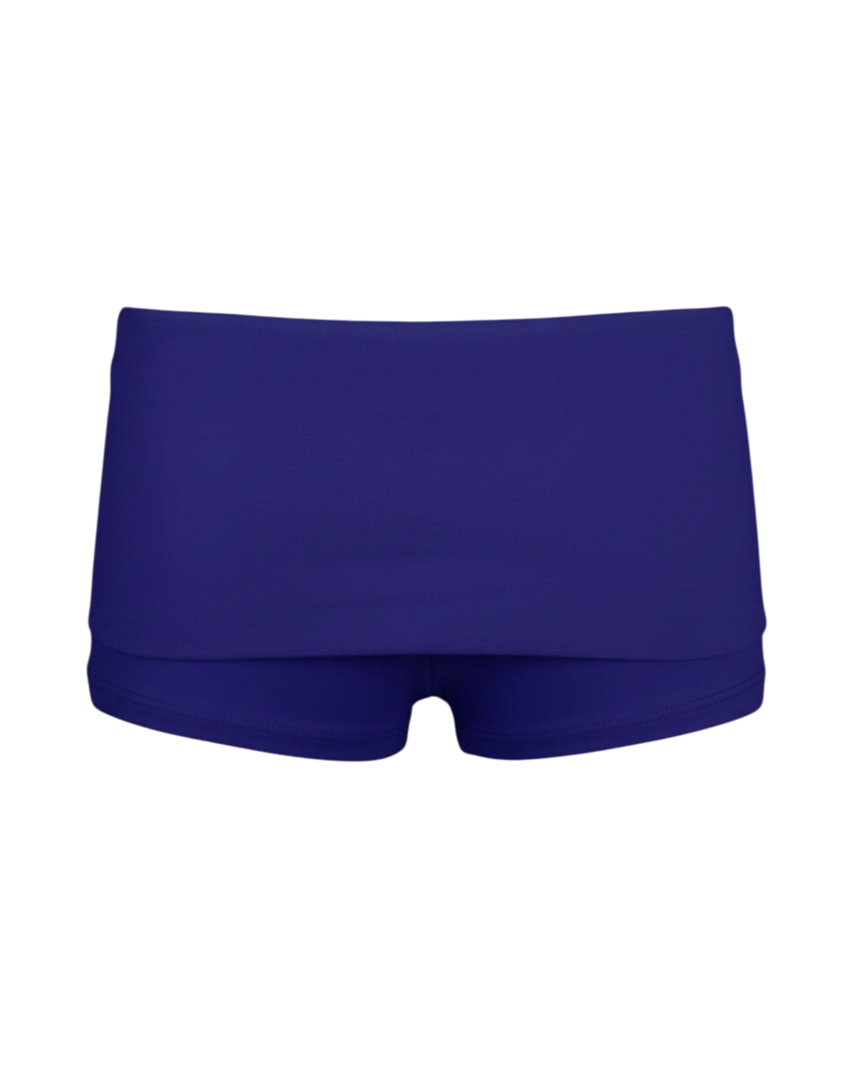foldover mini shorts / blueberry