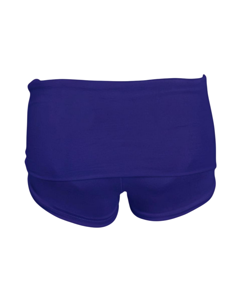foldover mini shorts / blueberry