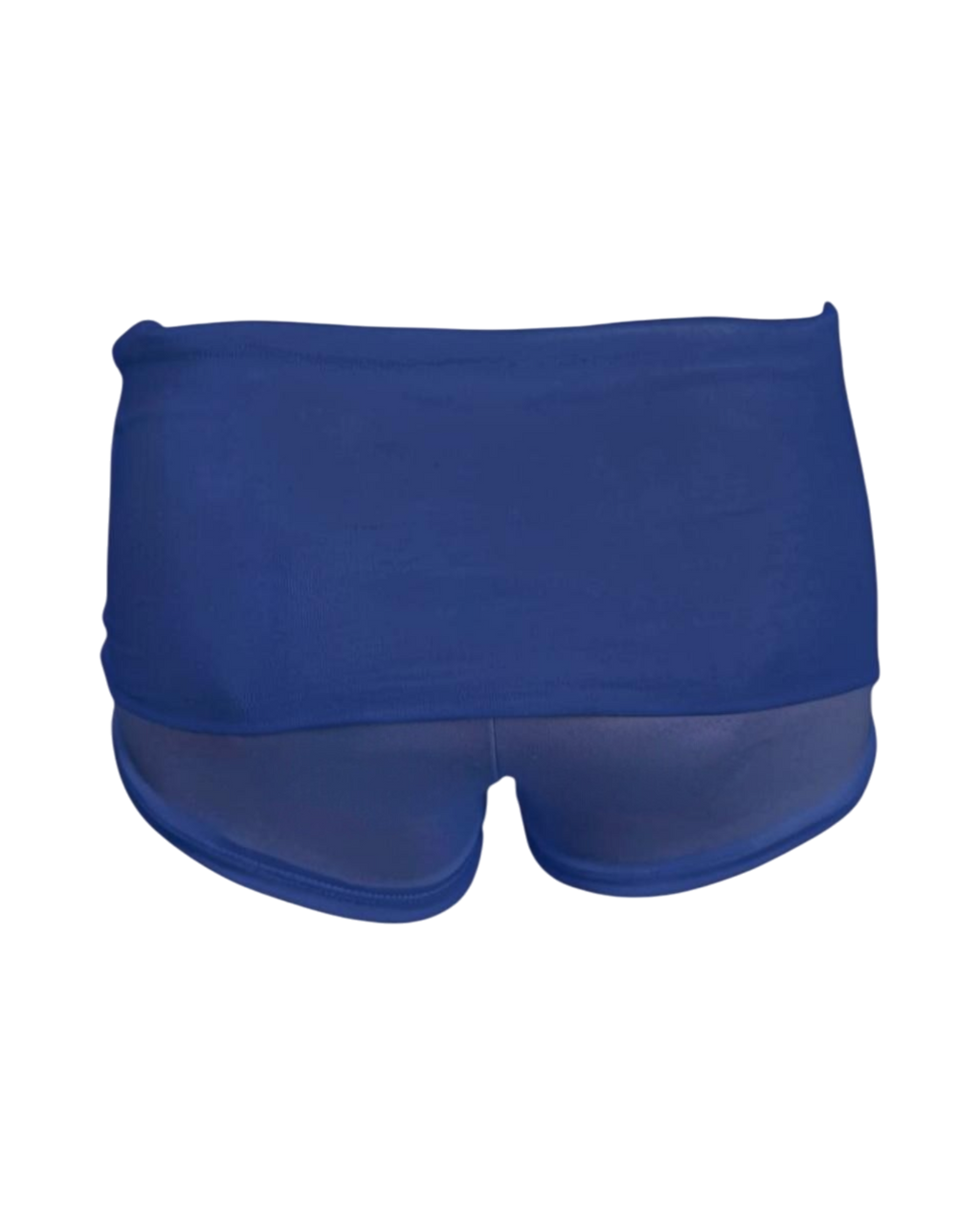 foldover mini shorts / captain blue