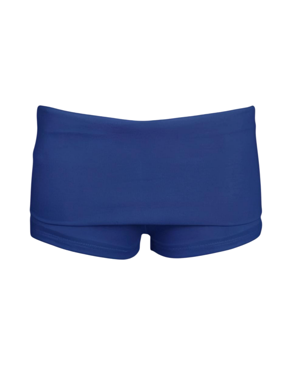 foldover mini shorts / captain blue