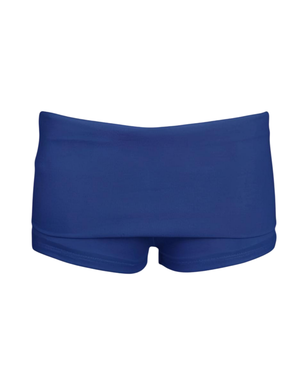 foldover mini shorts / captain blue
