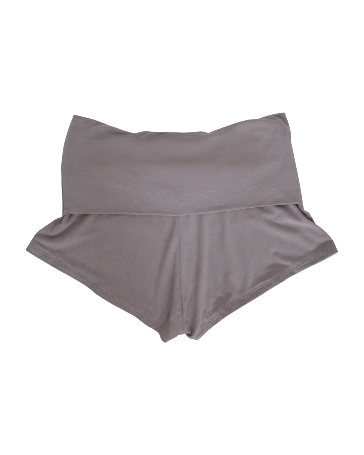 foldover mini shorts / charcoal grey