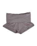 foldover mini shorts / charcoal grey