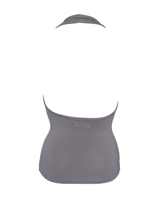 babe halter / charcoal grey