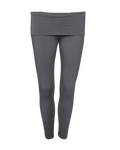 foldover leggings / charcoal grey