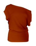slouchy top / copper red