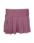 dance pleated mini skirt / dark rose pink