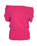 slouchy top / fuschia