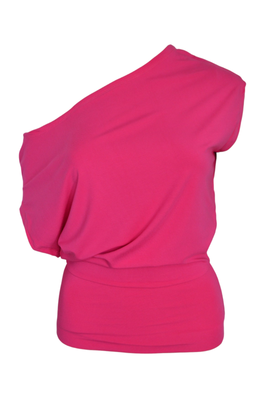 slouchy top / fuschia