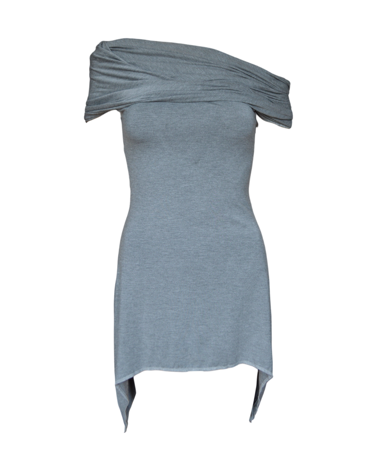 gladiatrix mini dress / heather grey