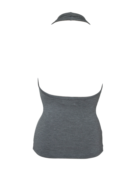 babe halter / heather grey