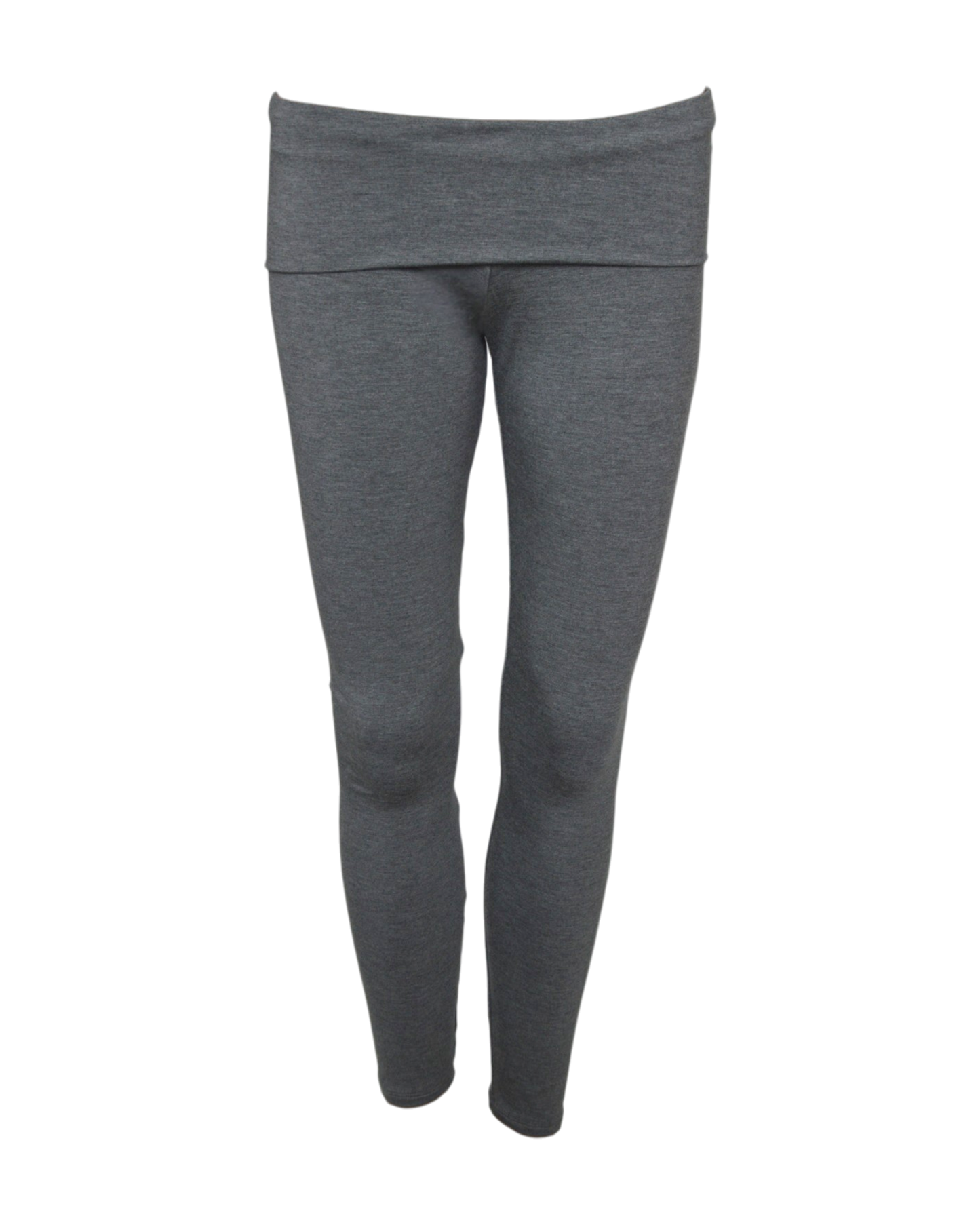 foldover leggings / heather grey