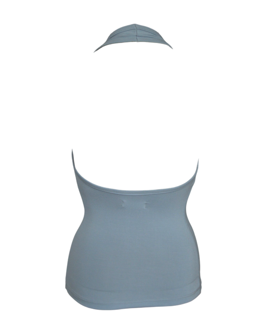 babe halter / pale blue