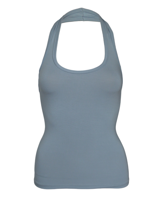 babe halter / pale blue
