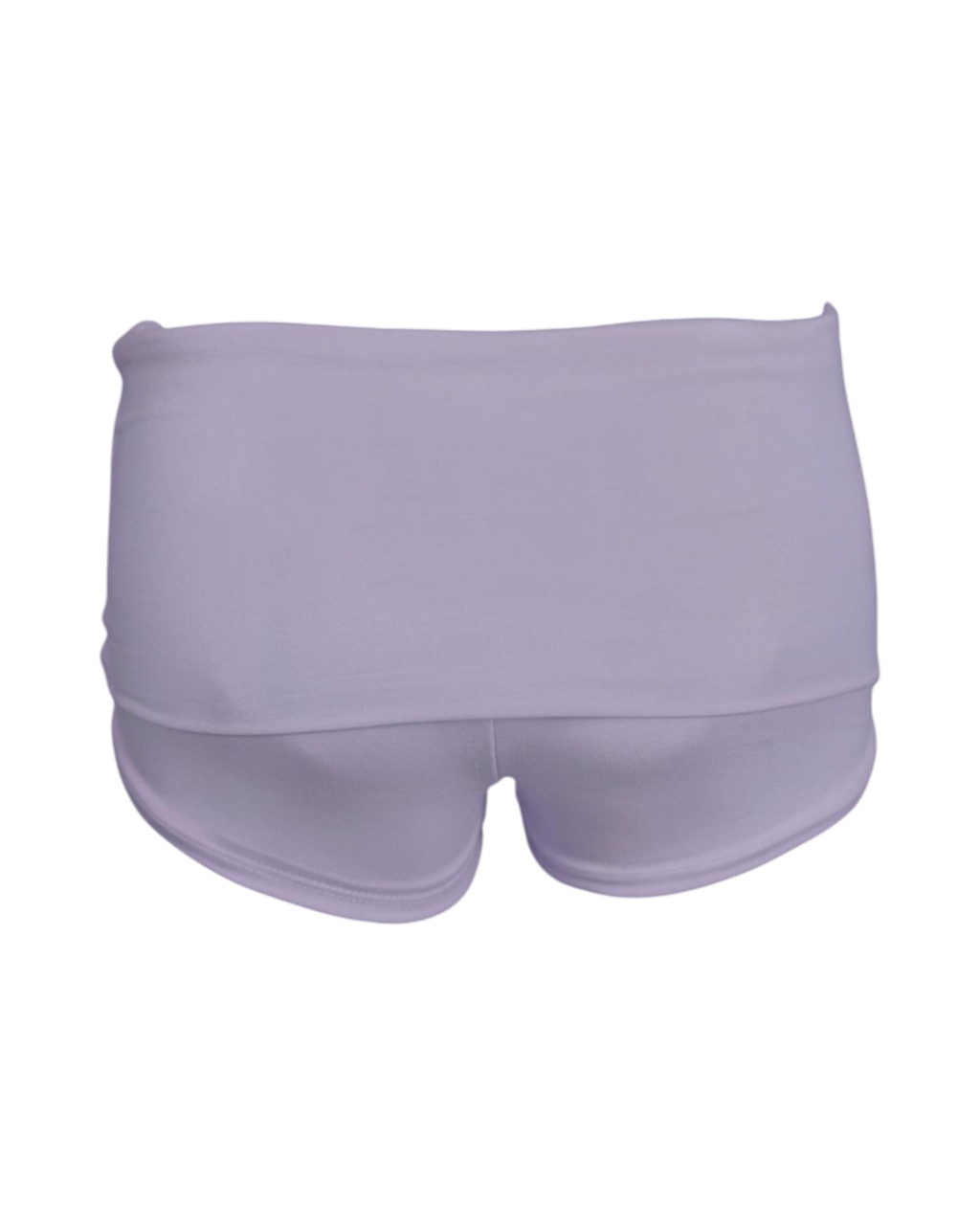 foldover mini shorts / lilac