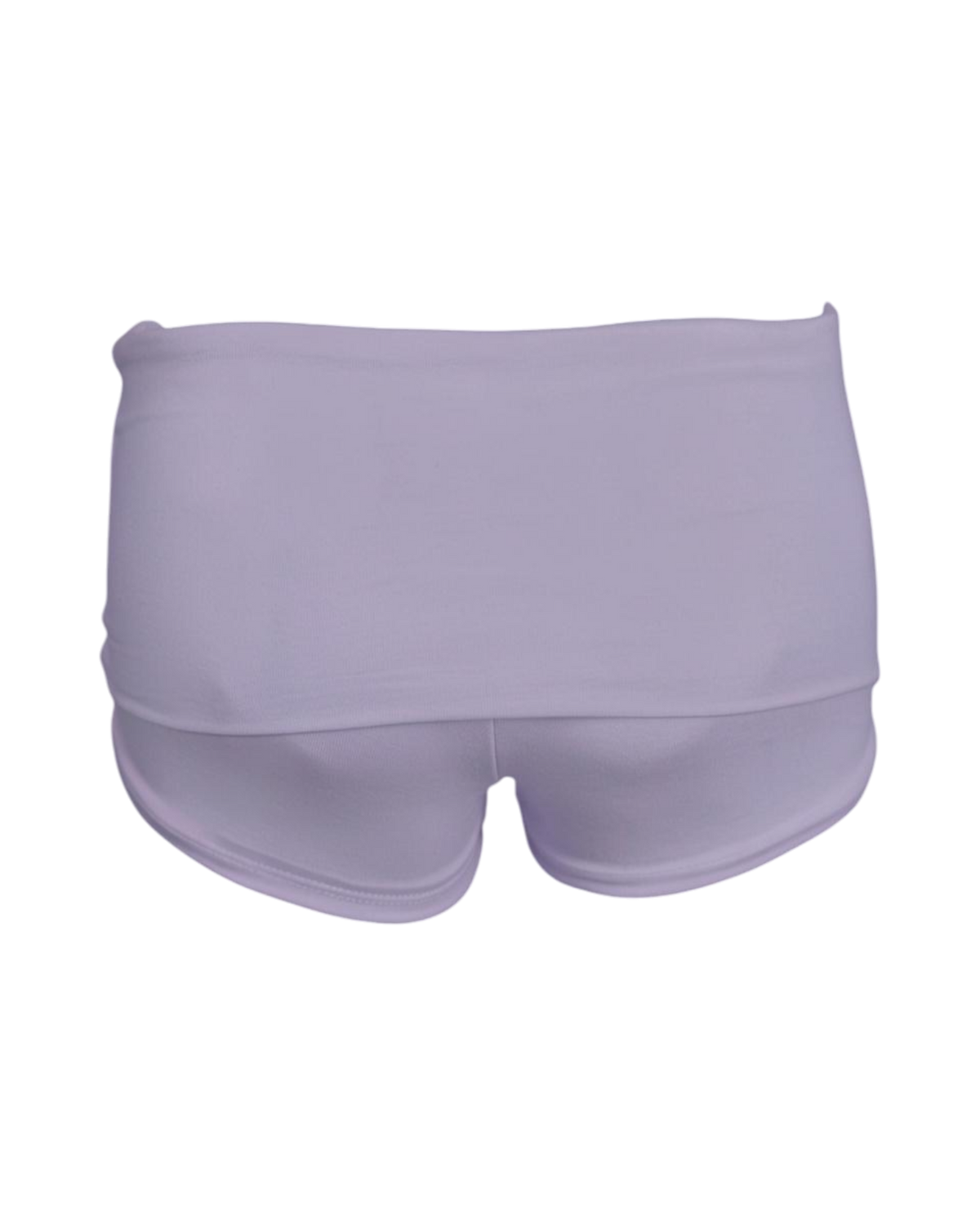 foldover mini shorts / lilac
