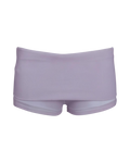 foldover mini shorts / lilac