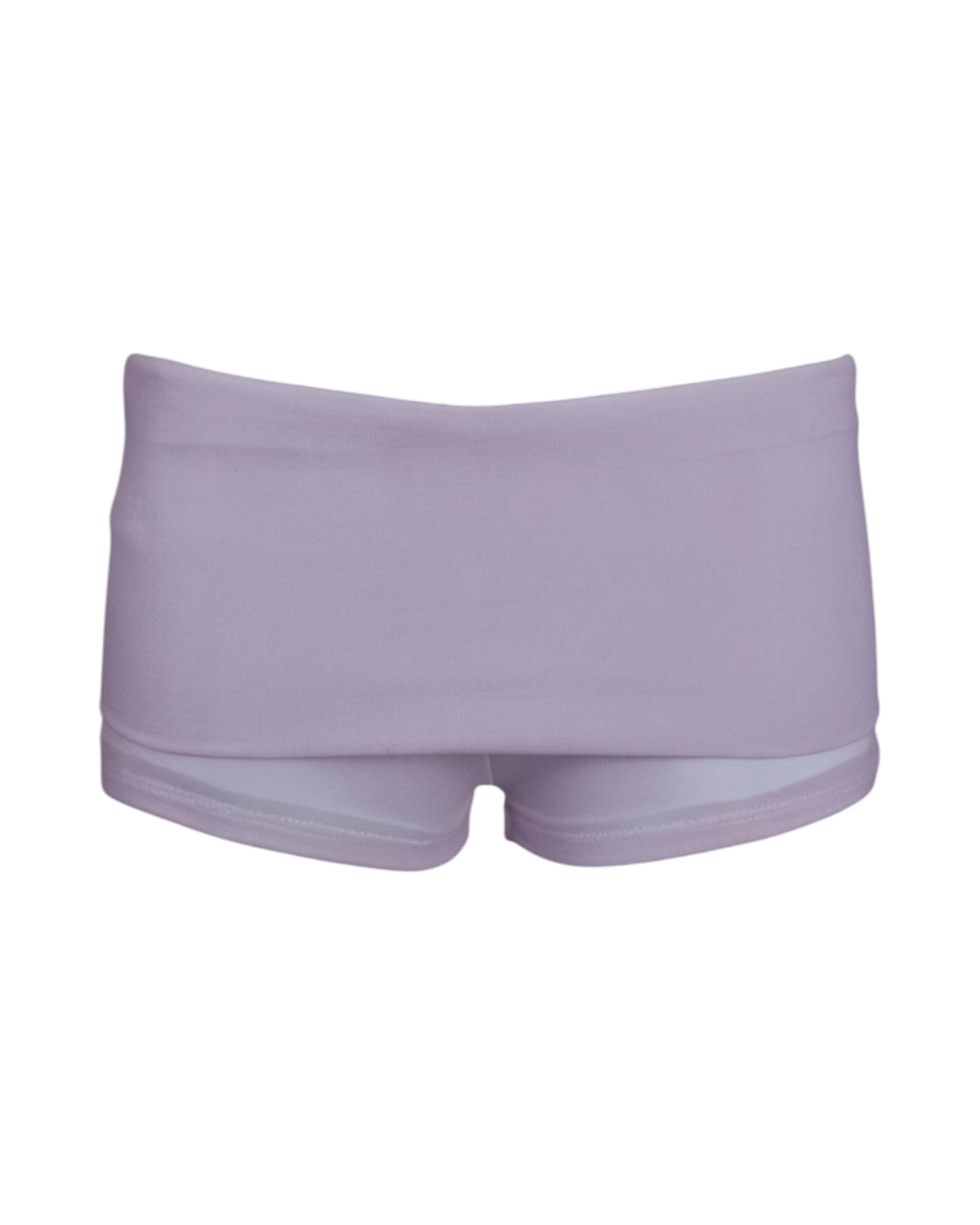 foldover mini shorts / lilac