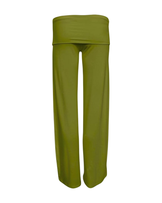 yoga pants / moss green