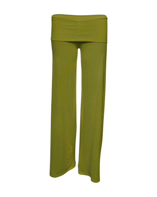 yoga pants / moss green